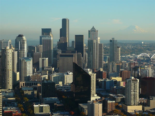 Downtown Seattle photo on Seattle Commercial Real Estate web post regarding escalating prices